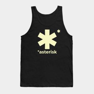 Asterisk light Tank Top